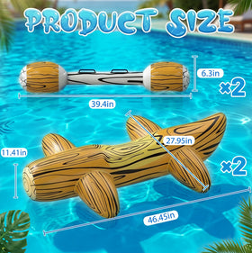 Uniqhia pool floats riding sticks in use during play