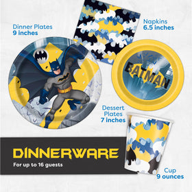 Unique Batman large plates support quick meals and easy cleanup.