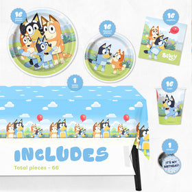Unique Bluey 9-inch plates sturdy for kid meals and easy cleanup
