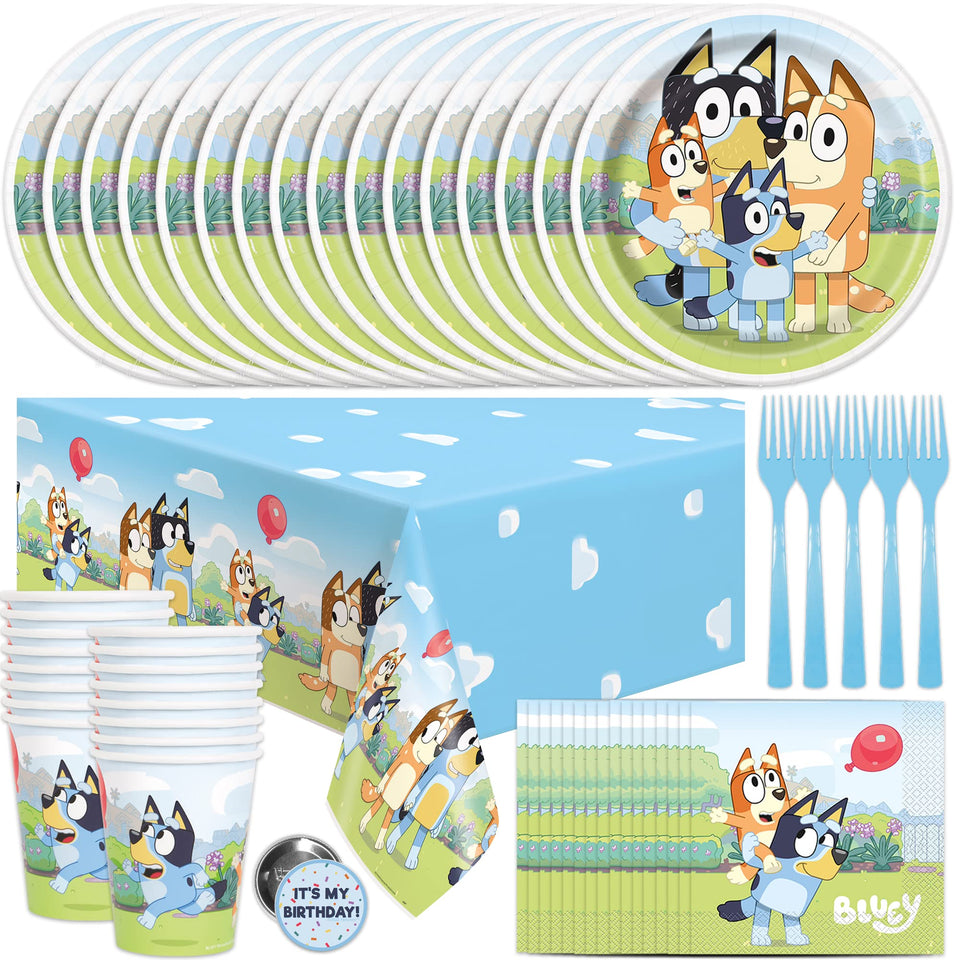 Unique Bluey tablecover protects surfaces with festive style