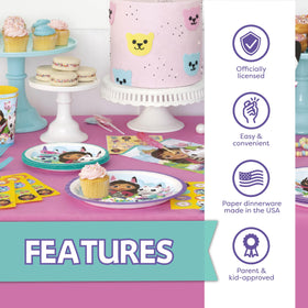 Unique Gabby Dollhouse party supplies kit helps quick setup and easy cleanup