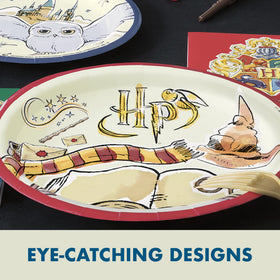 Unique Harry Potter birthday decorations kit cups, napkins, candles for complete tableware