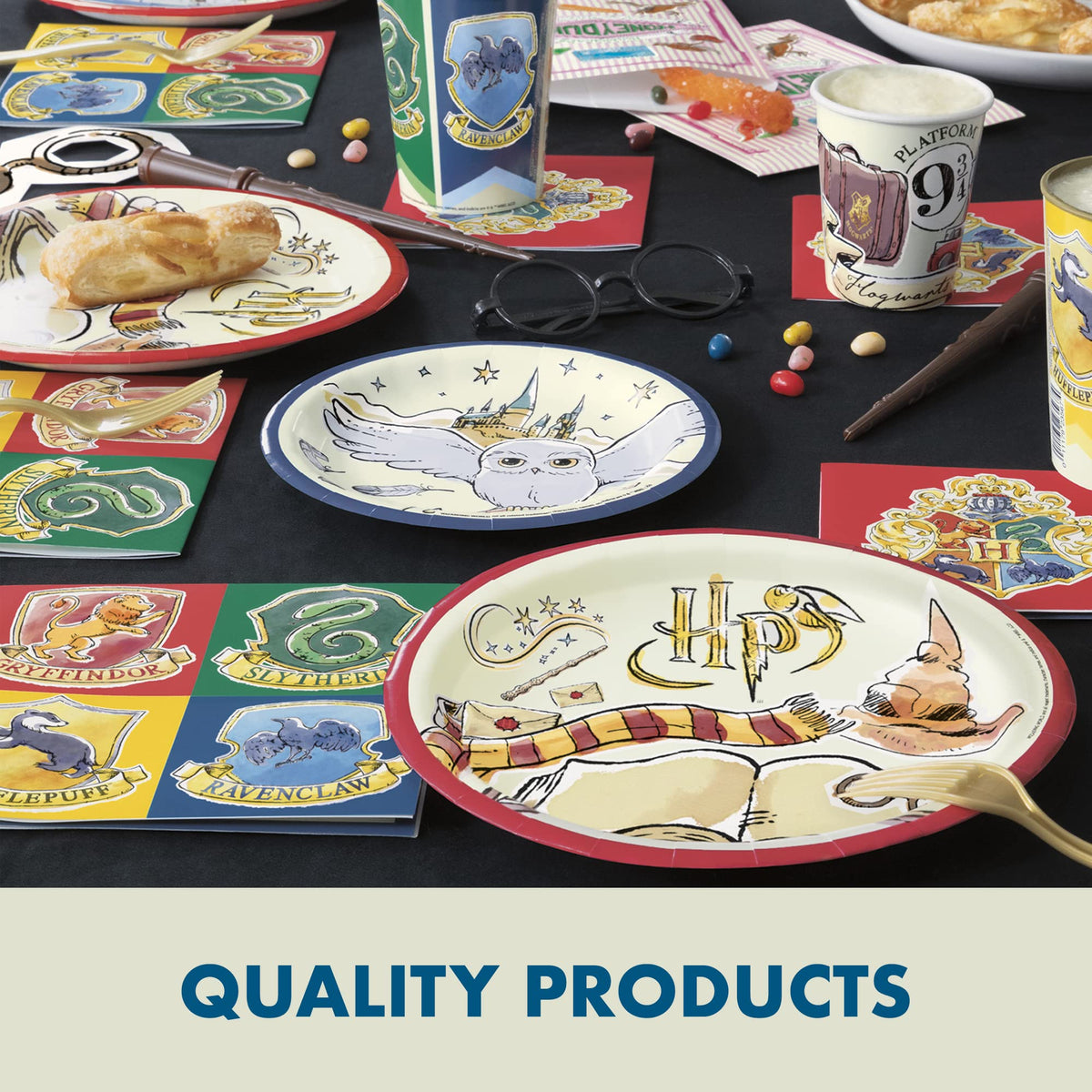 Unique Harry Potter birthday decorations kit dinner plates ready for sturdy serving