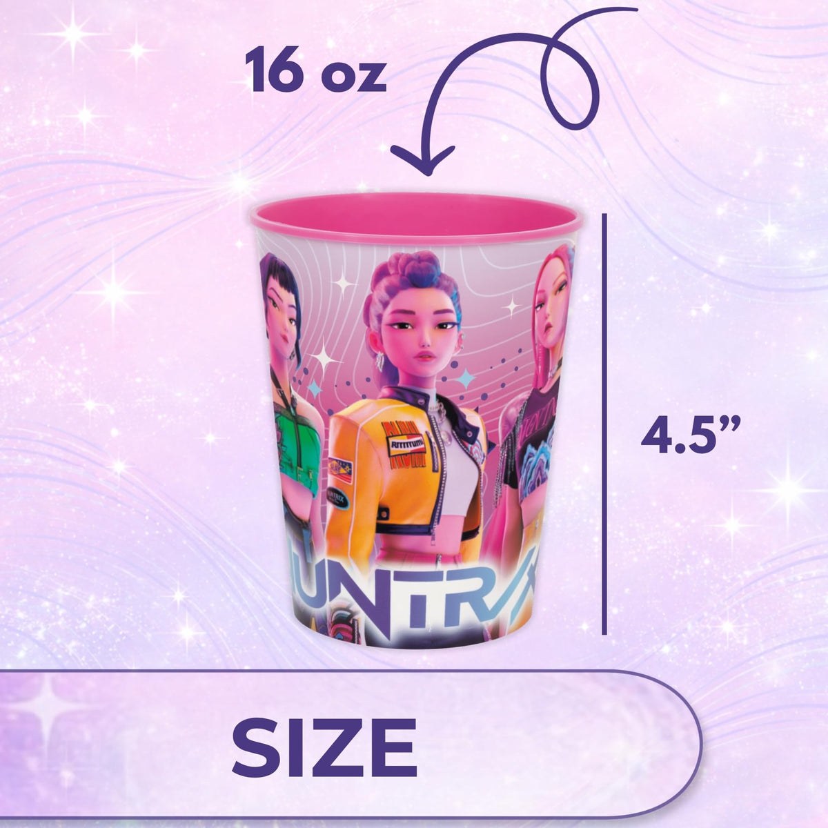 Unique KPop Demon Hunters cups ideal for a kid-friendly party setup