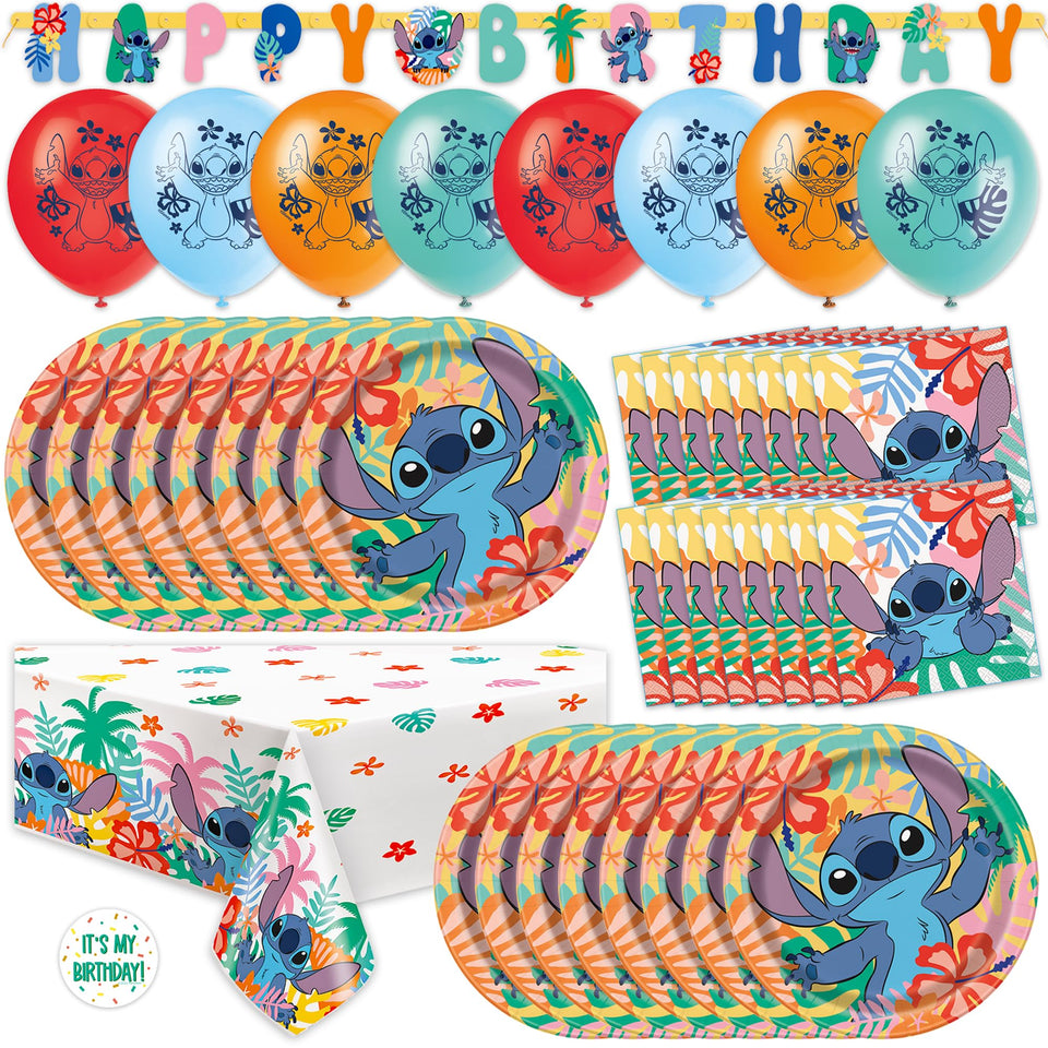 Unique Lilo and Stitch banner enhances party decor and photo moments