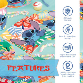 Unique Lilo and Stitch napkins add fun flair while handling spills during cake time