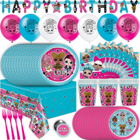 Unique LOL banner decor for a bright birthday party entrance