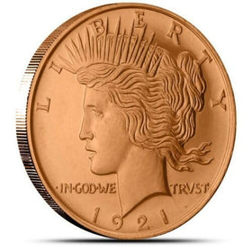 Unique Metals Peace Dollar Lady Liberty profile, perfect for collection growth.