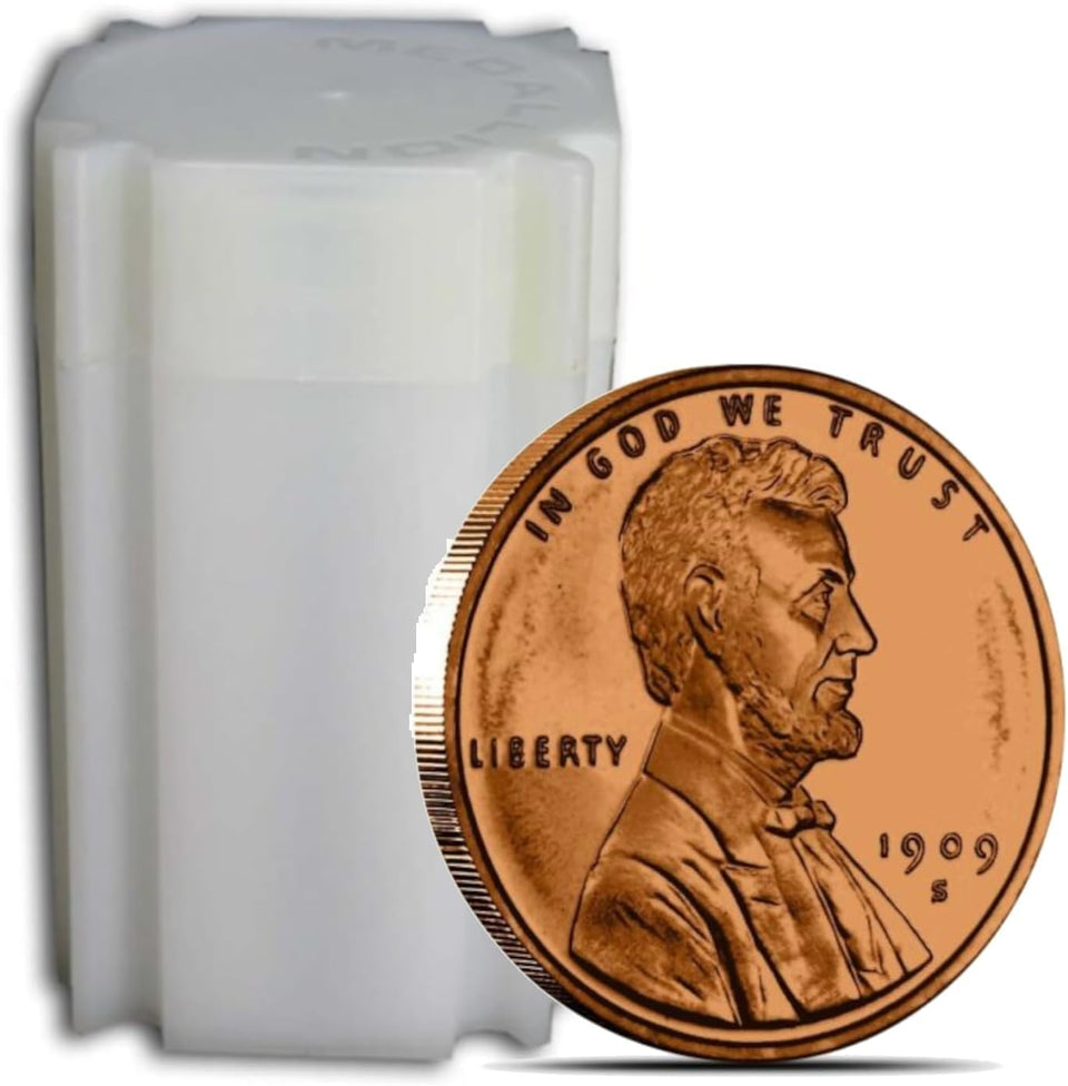 Unique Metals twenty Lincoln Wheat Penny coin front view ideal for display in a copper collection.