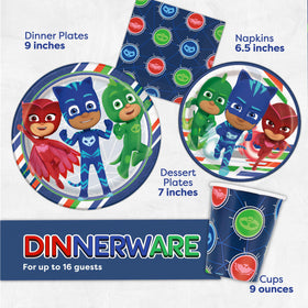 Unique PJ Masks napkins to complete table styling.