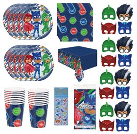 Unique PJ 9-inch plates on a bright party table for easy serving.