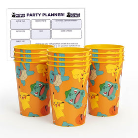 Unique Pokémon 16 oz capacity cups ideal for juice, soda, or water