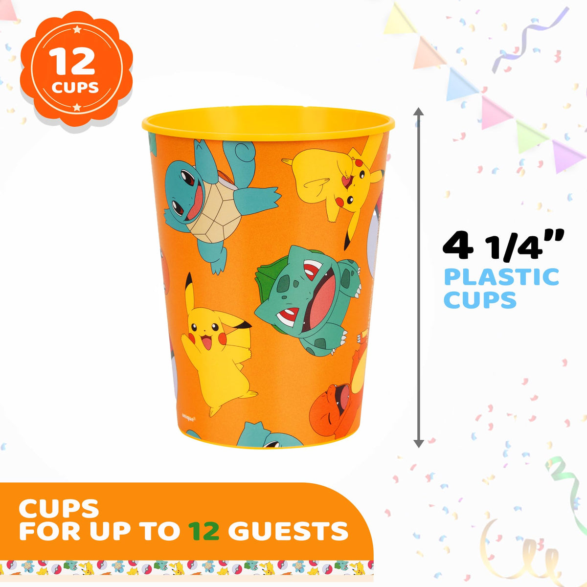 Unique Pokémon durable BPA-free plastic for repeat use