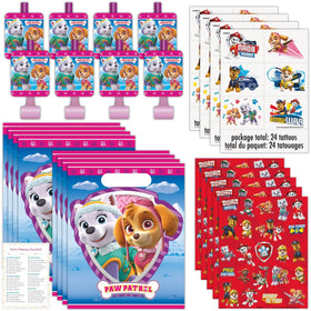 Unique Skye Paw Patrol goodie bags for party favors, durable plastic holds treats.