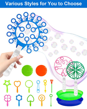 Unistylar assorted bubble wands in varied sizes for creative bubble play