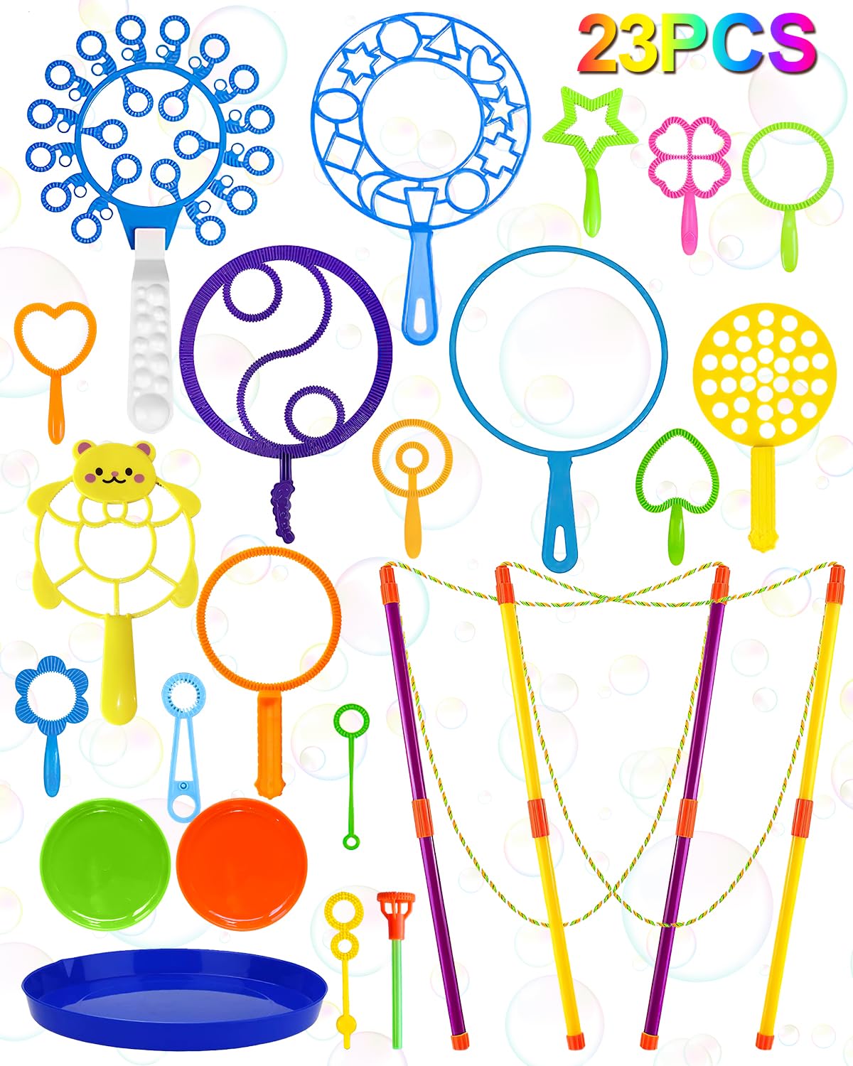 UniStylar Big Bubble Wands create giant bubbles for outdoor family fun.