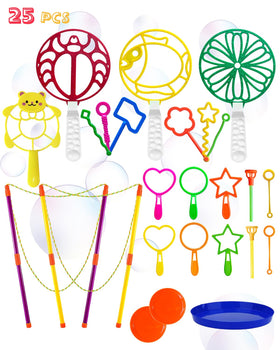 Unistylar big bubble wands set with tray for outdoor giant bubbles.