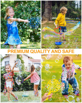 Unistylar bubble trays and wands enable easy bubble making outdoors