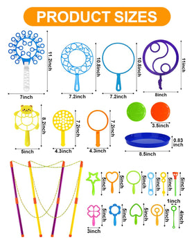 UniStylar bubble trays and wands arranged for easy bubble-making sessions.