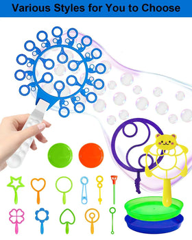 UniStylar Double-handled wand kit helps kids craft larger bubbles easily.