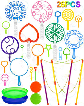 Unistylar giant bubble wands with tray set for outdoor play