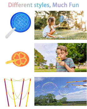 Unistylar medium bubble wands enabling medium size bubbles during play.