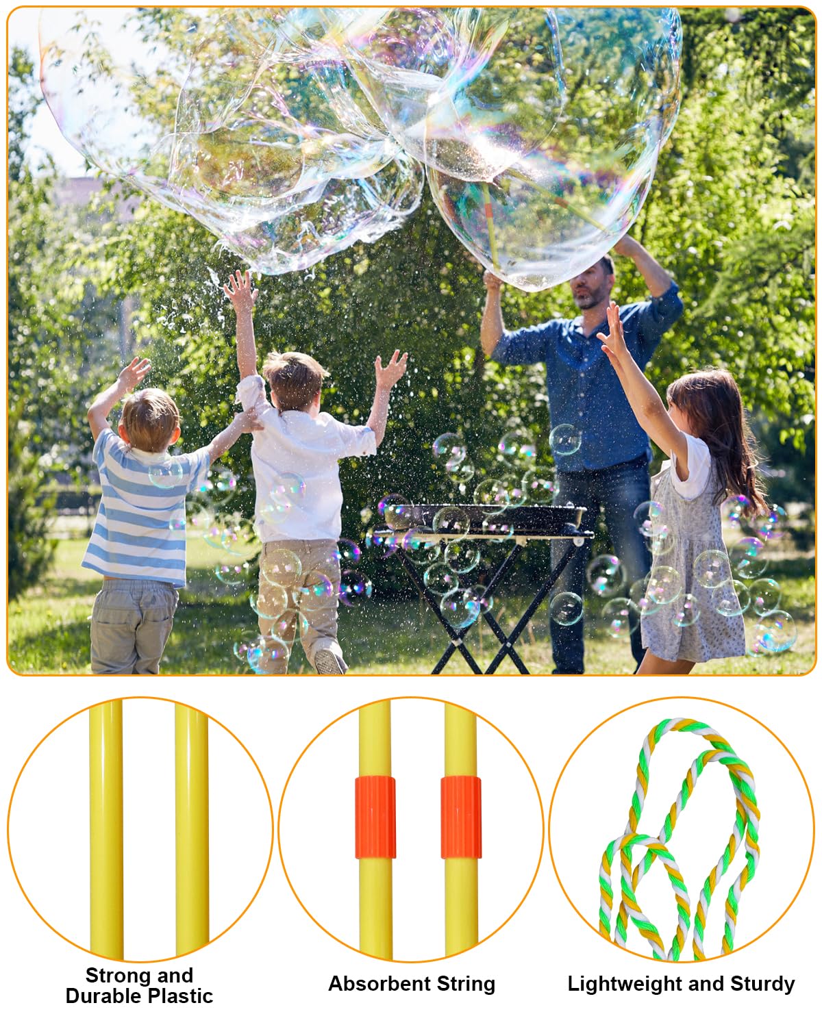 UniStylar outdoor bubble play at the park boosts active, colorful fun.