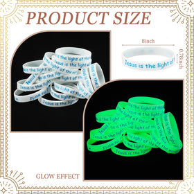 Unittype VBS wristbands glow in the dark on a wrist