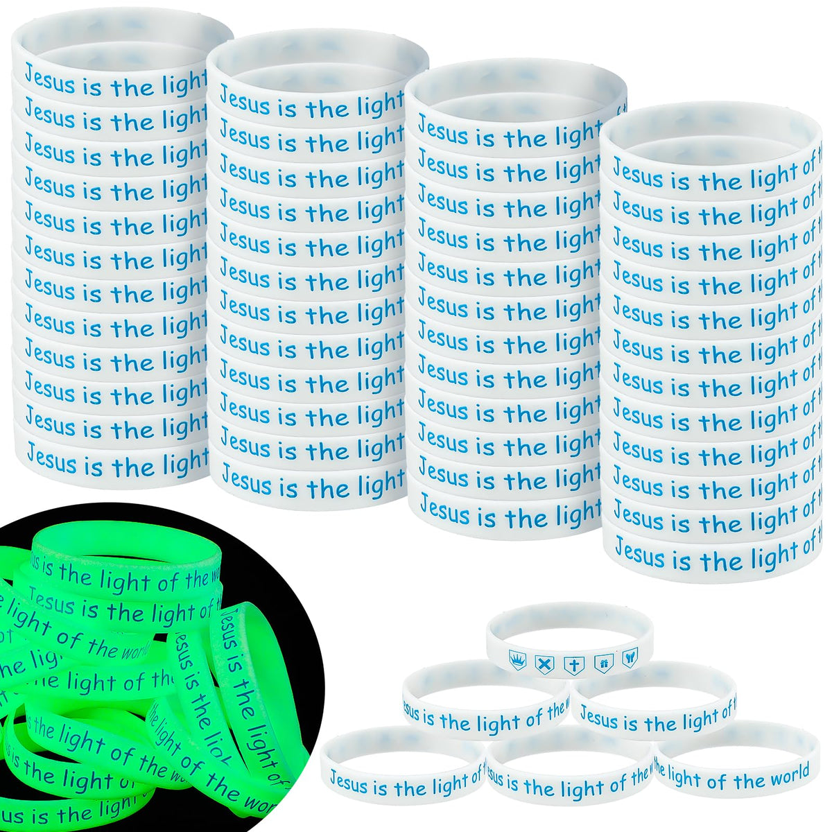Unittype VBS wristbands glow in the dark for a faith-filled event
