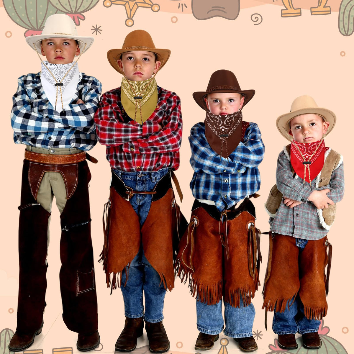 Unittype western party setup showcasing coordinated props