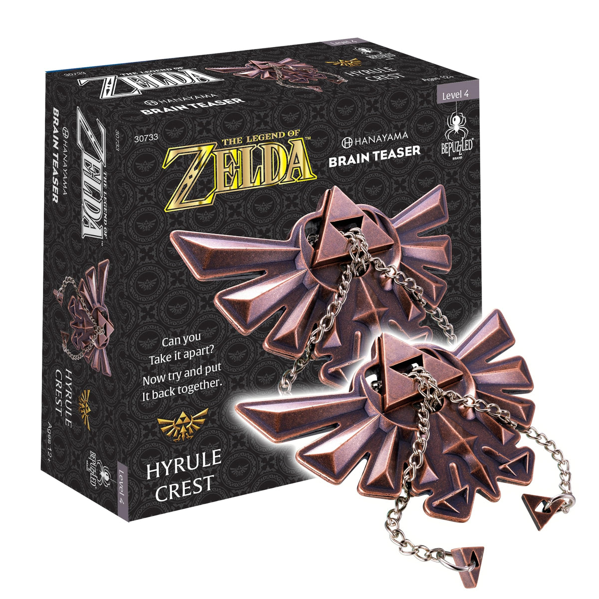University Games BePuzzled Zelda Hyrule Crest front view puzzle for focus