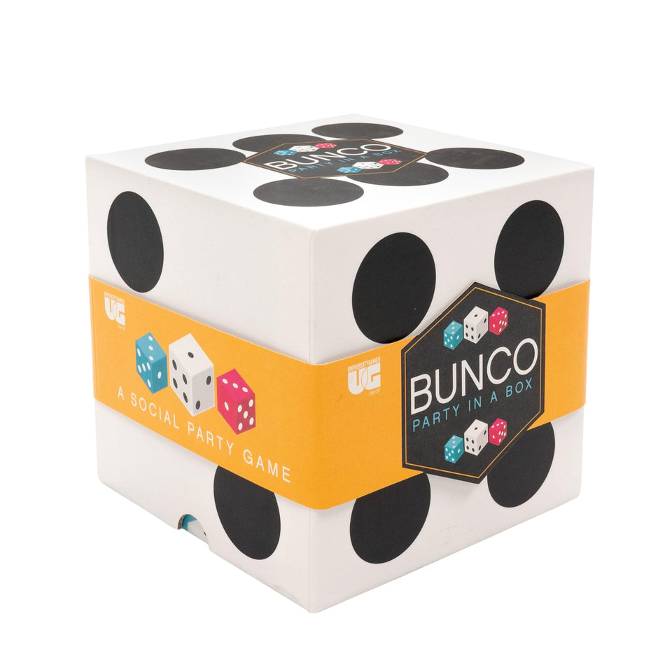 University Games Bunco party box with dice boosts social play and quick setup.
