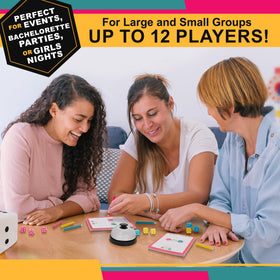 Stylish Bunco packaging doubles as a decorative gift for game night.