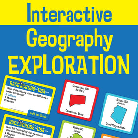 Families and classrooms enjoy collaborative geography learning with University Games Scholastic Race Across the USA.