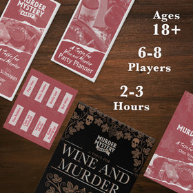 University Games Taste for Wine and Murder character booklets guide players into roles