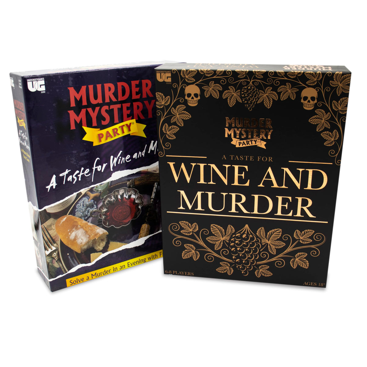 University Games Taste for Wine and Murder menu planning booklet inspires hosting