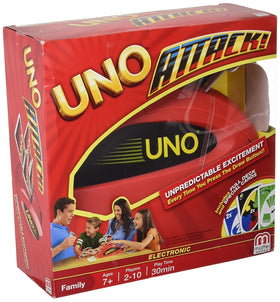UNO Attack! game box with bright colors inviting family play