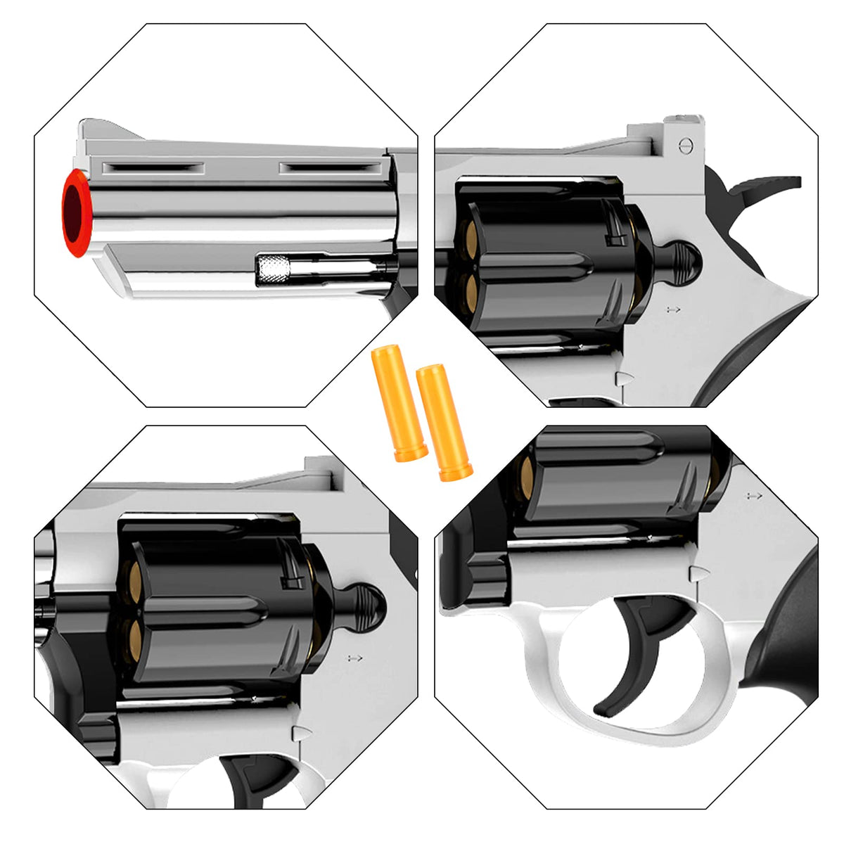 Unseki cowboy-revolver feel toy gun for immersive pretend play