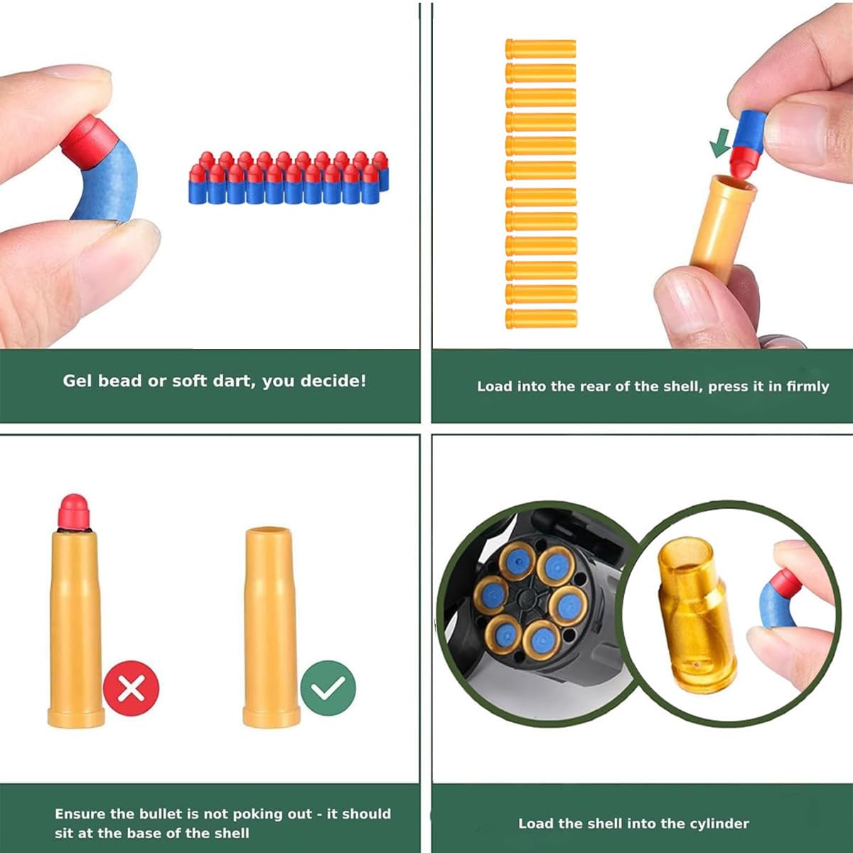 Unseki toy gun soft-darts compatible for safe indoor play sessions