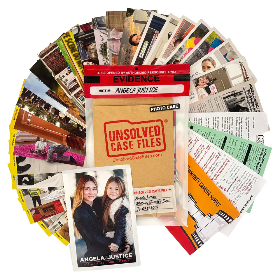 Unsolved Case Files Angela Justice cover photo for immersive detective experience