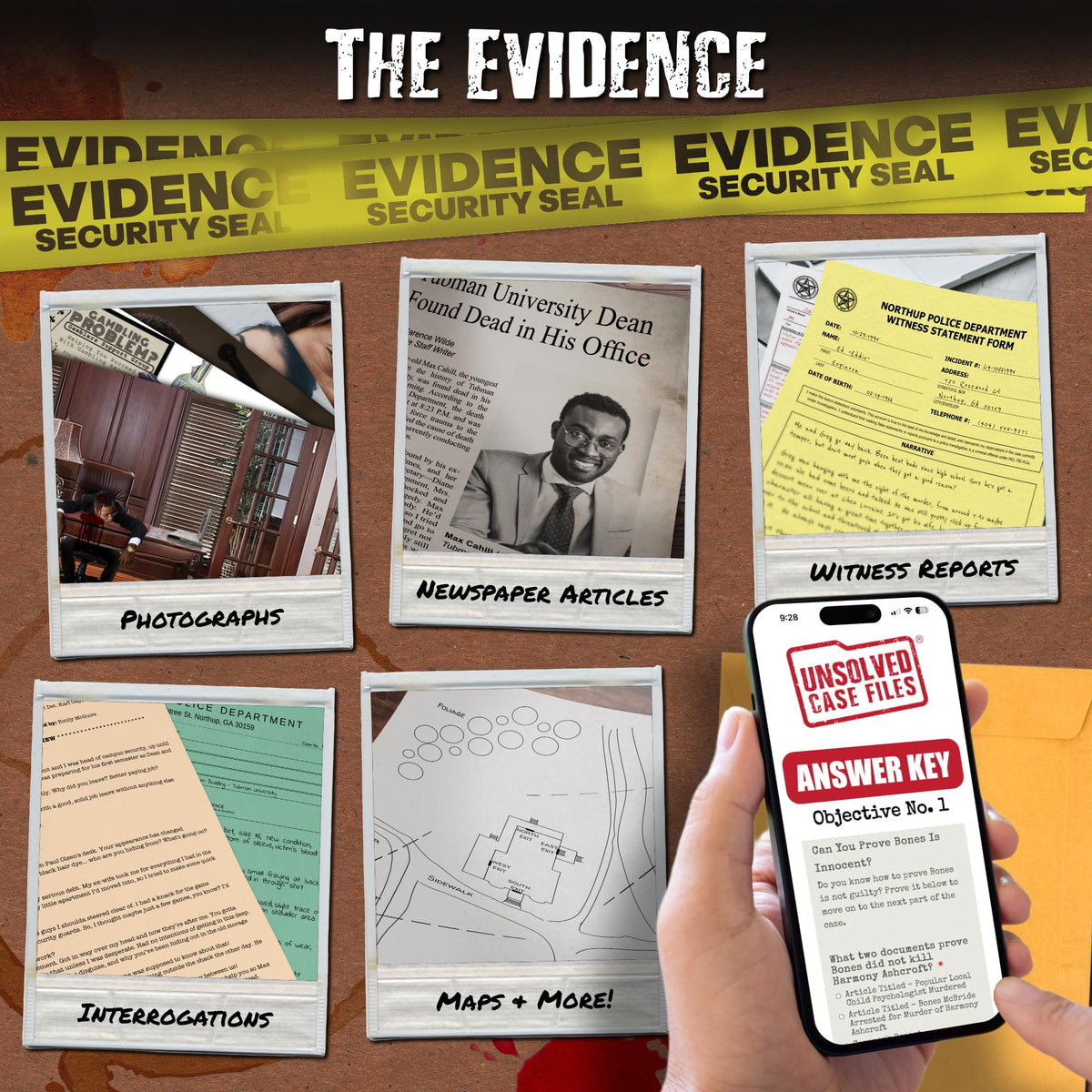 Unsolved Case Files Cahill Max building blueprints aid scenario analysis
