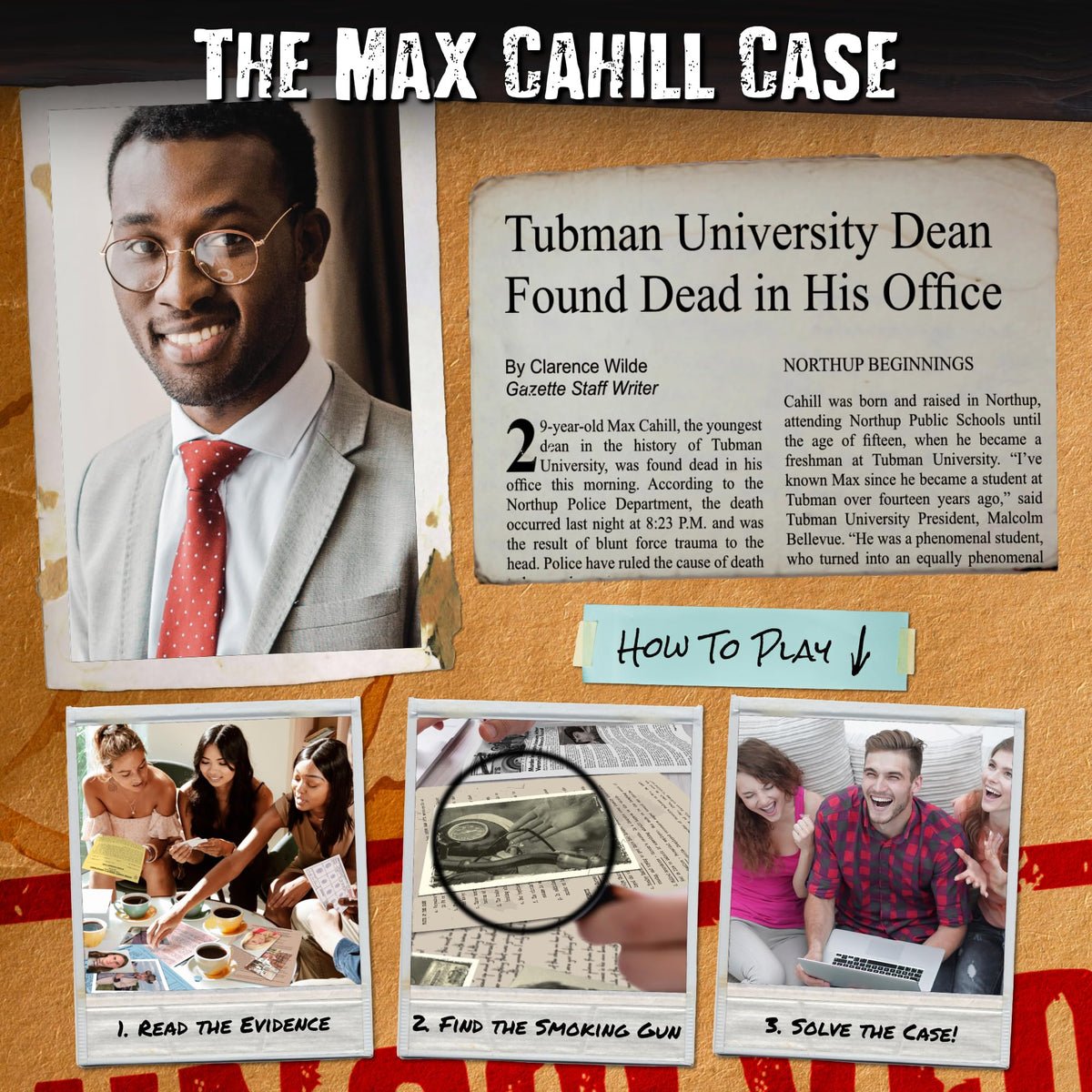 Unsolved Case Files Cahill Max newspaper articles provide timeline context