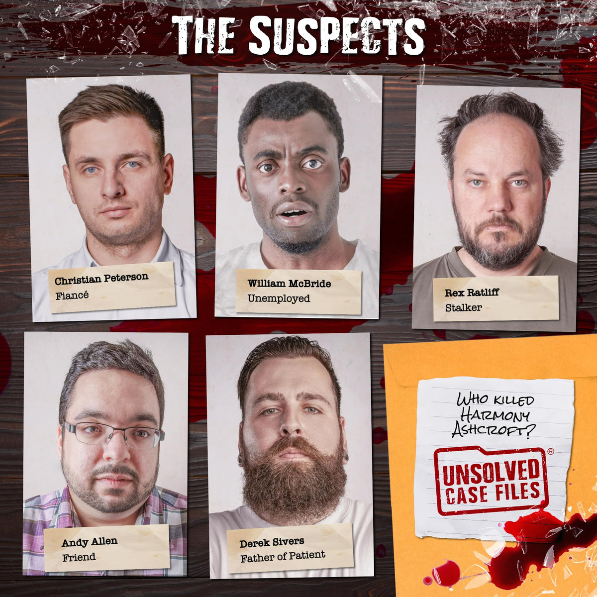 Unsolved Case Files case files and papers, detailed material for investigation.