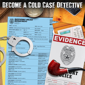 Unsolved Case Files crime scene photos illustrate key moments for deductions.