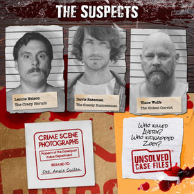 Unsolved Case Files documents provide context for suspects and timelines.