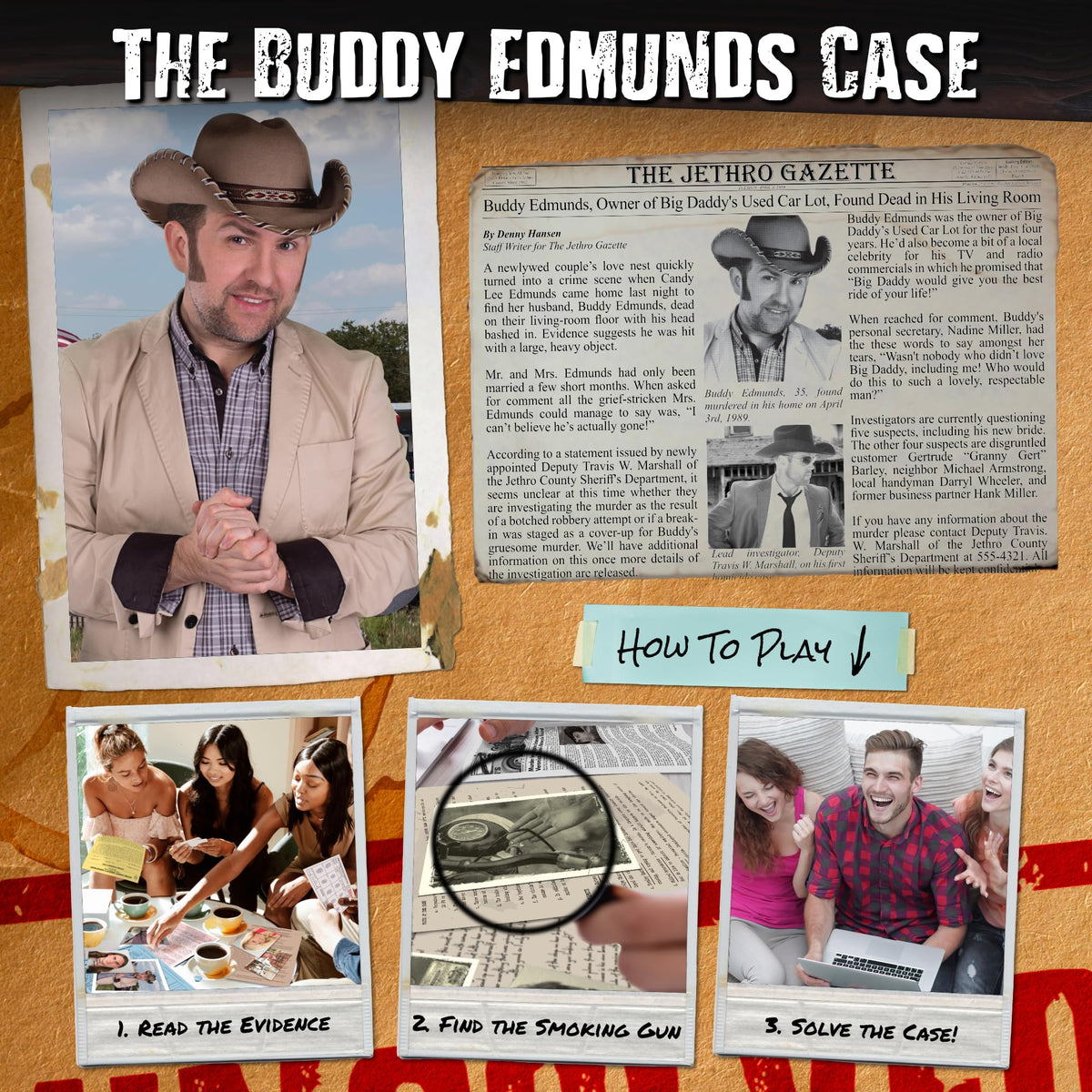 Unsolved Case Files Edmunds Buddy newspaper articles showing context and timelines