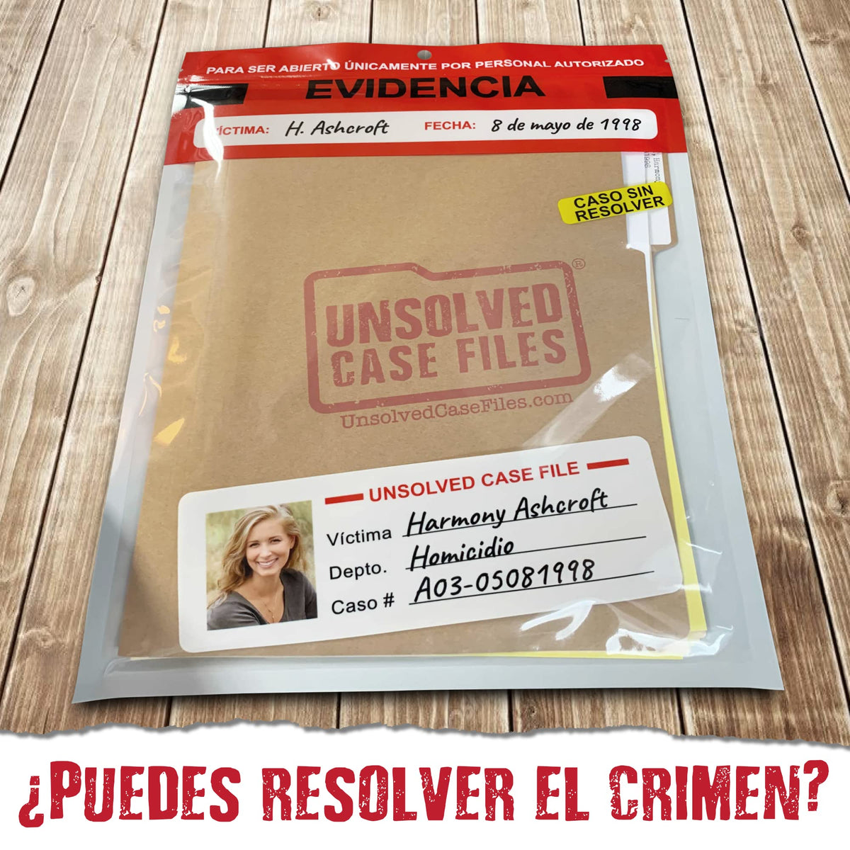 Unsolved Case Files fingerprint-card helps verify leads and cross-check clues