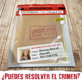 Unsolved Case Files fingerprint-card helps verify leads and cross-check clues