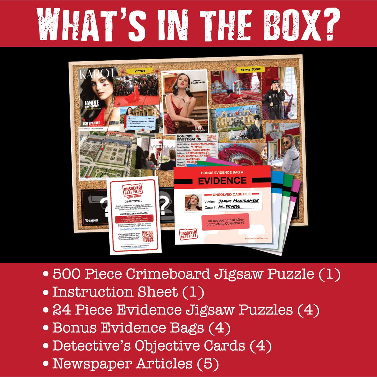 Unsolved Case Files mini puzzles setup—quick investigative challenges for quick wins.