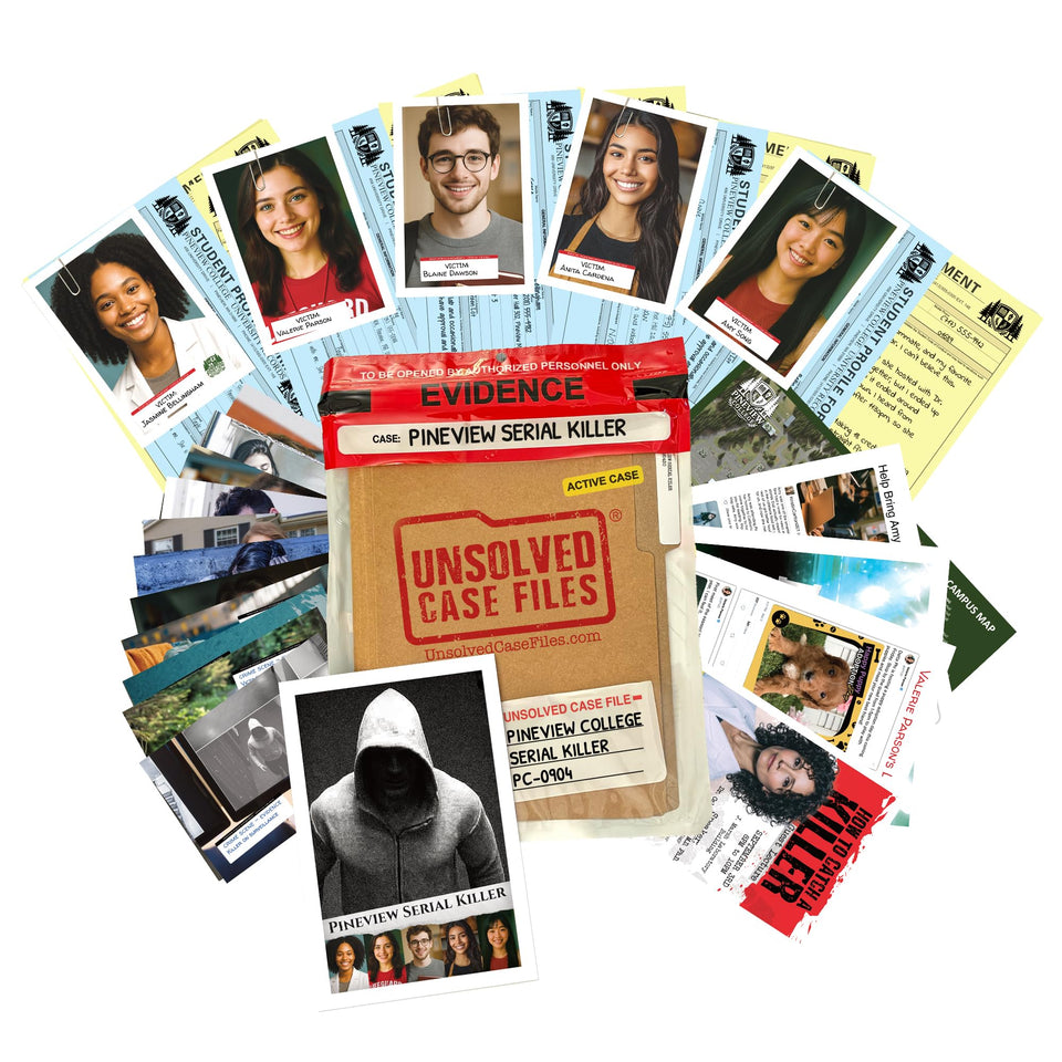 Unsolved Case Files Pineview cover art invites an immersive detective experience